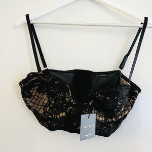 JLux Label  Black Bustier Bra Top